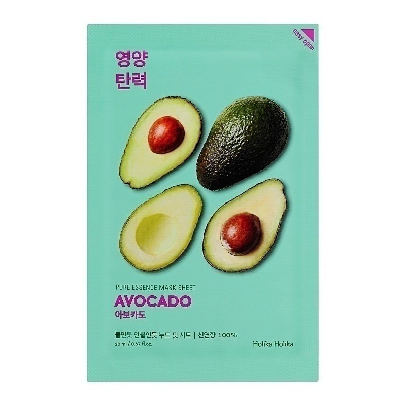 Holika Holika Pure Essence Mask Sheet Avocado – veido kaukė